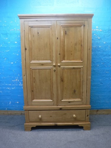 Solid wood rustic wardrobe - /,
