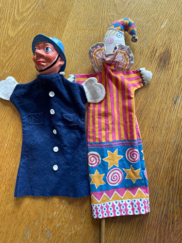 Vintage hand puppets lot 2 - puppets,