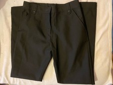 2 Pairs Of Girls Black School Trousers Size 10-12 Years