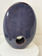 Modern Stoneware Purple Glaze Vase 30cm Tall 