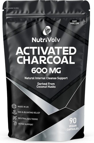 Activated charcoal 600mg 90 - 600mg, |