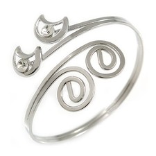 Silver Plated 'Swirl And