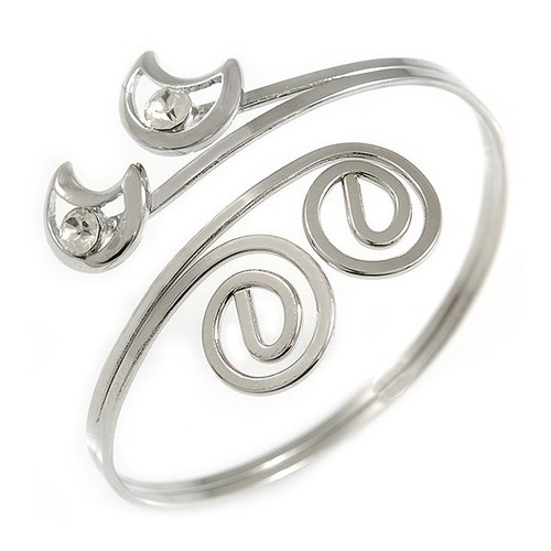 Silver plated swirl and - 'swirl,