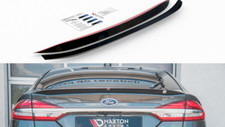 Spoiler Extension CAP Maxton Design Gloss Black For Ford Mondeo Saloon Mk5 FL