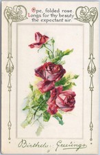 RPPC Vintage Postcard Rose