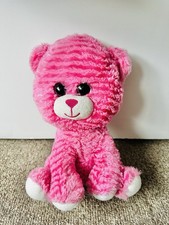 B & M Pink Stripy Soft Toy