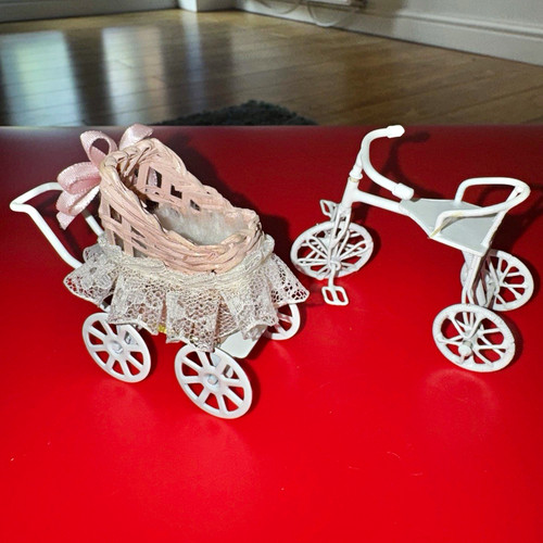 Miniature doll pram pushchair - miniature, pram/pushchair