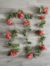 Dunelm Tropical Coral Pink Hawaiian Party Garland Floral Wedding Decoration