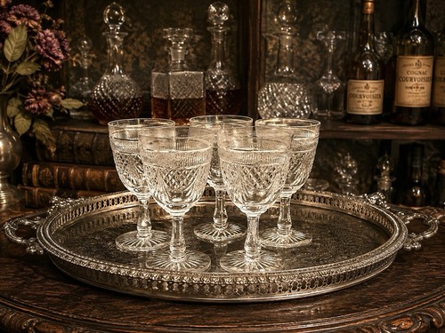 Set crystal vintage - of, 5