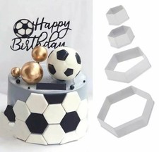 4Pcs Football Icing Cutter