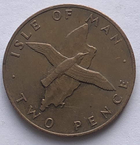 1976 isle man two pence - isle,