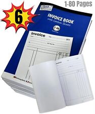 6 x Full Size Invoice Book A5