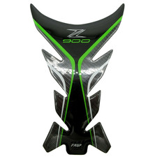 Kawasaki Z 900 Z900 Fuel Tank Pad Paint Protection Decal Carbon Black & Green