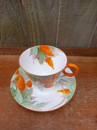Vintage shelley orange silver - vintage,
