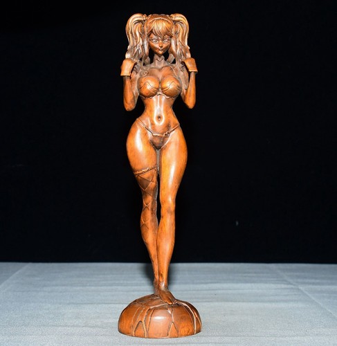 Hand carved boxwood nude - carved,