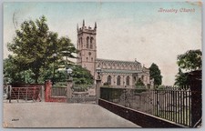 BROSELEY Shropshire The Church Postcard, Postmarked 1908