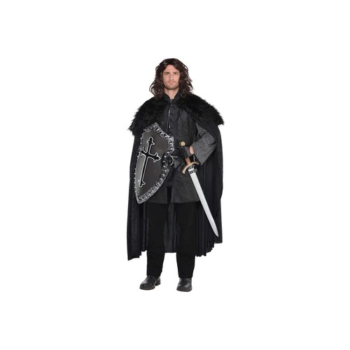 Black fur medieval - fur, mens