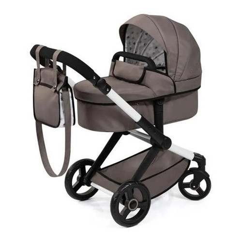 Xeo brown doll pram - brown,
