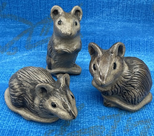 Poole pottery stoneware mice - pottery,