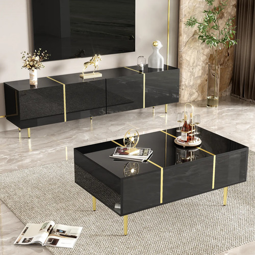 Modern high gloss - black, coffee