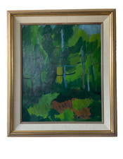 Vintage oil painting signed by