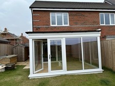 Conservatory Lean To Sunroom Fully Fitted With Warm Roof.