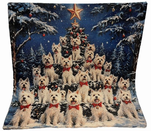 Westie terrier holiday double - terrier,