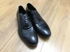 HAMMOND & CO mens Black Shiny Leather Oxford Smart Formal toe cap shoes UK 8 NEW