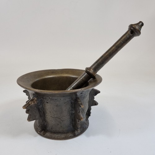 Antique 19thc bronze mortar - 19thc,