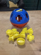 Vintage Tupperware SHAPE-O-BALL Classic Tupper Toys Shape Sorter  