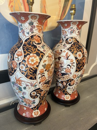 Pair vintage imari style - pair,