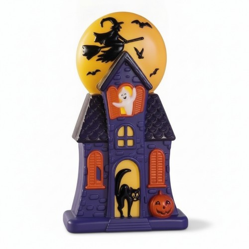 Haunted house blow mold - haunted, light