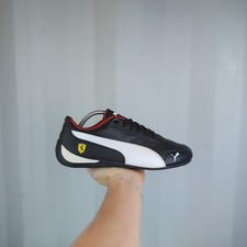 UK 8 - Puma SF Drift Cat 7 Ferrari Black leather Mens Trainers Shoes 305998 02