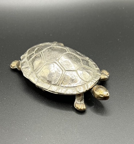 Silver tone metal tortoise - tone,