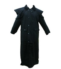 Campbell Cooper New Mens Ladies Long Walking Riding Wax Coat Jacket Black