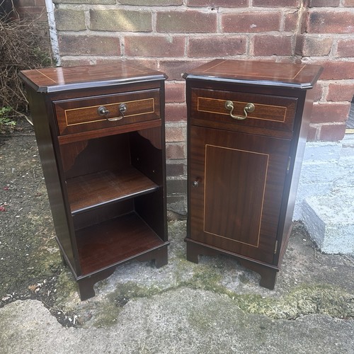 Vintage mahogany inlaid pair - vintage,