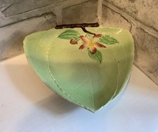 Carlton Ware vintage shallow dish Australian design floral green collectible