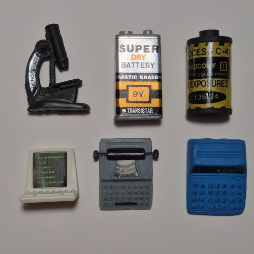 Vintage bundle rubbers eraser - vintage,