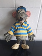 Vintage Roland Rat Bendy Sponge Figure 1980's TV AM Retro With Clothes Toy 10" 