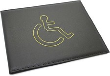 Soft PU Leather Disabled Badge