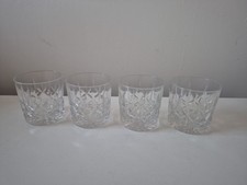 4 x  edinburgh crystal whisky