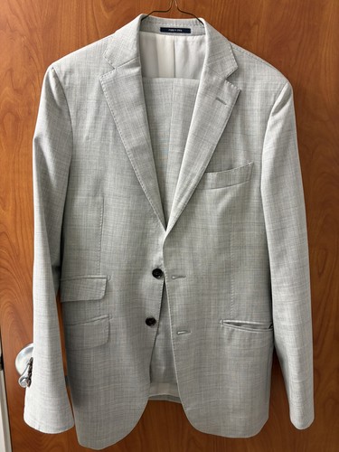 Suitsupply suit 36r gray drago - suit,
