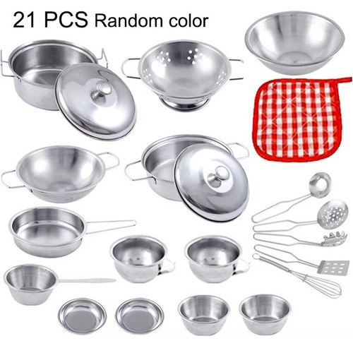 Kids play kitchen - toys, pots