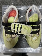adidas Rowing Shoes - Yellow - UK 10. With Covers And Carbon Footplate