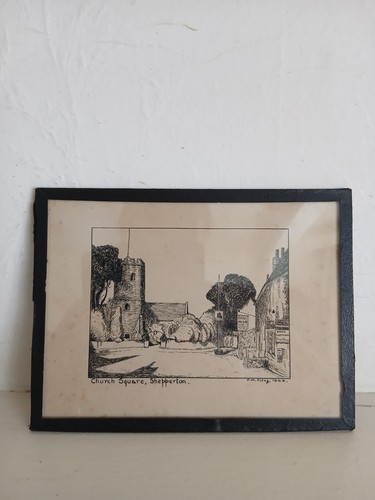 Small vintage ink drawing - vintage, of