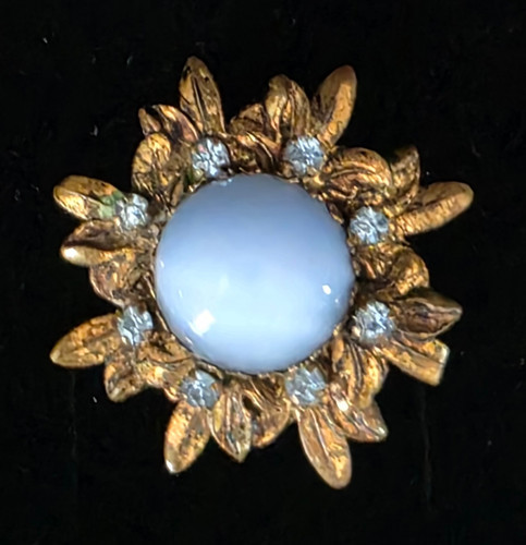 Vintage goldtone blue - vintage,