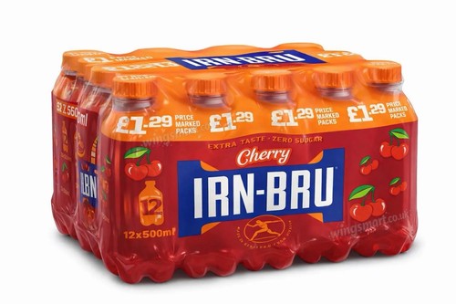 Irn bru cherry 500ml bottle - bru,