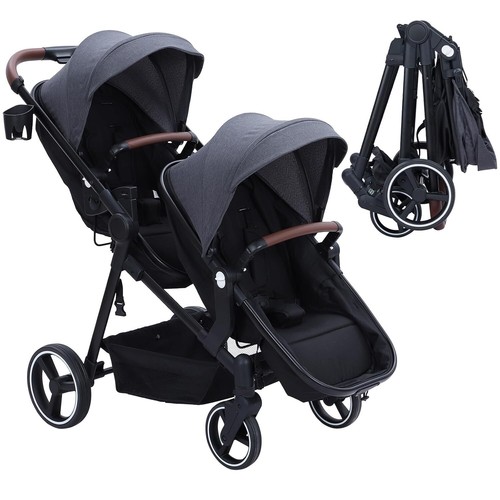 Double stroller track tandem - double,