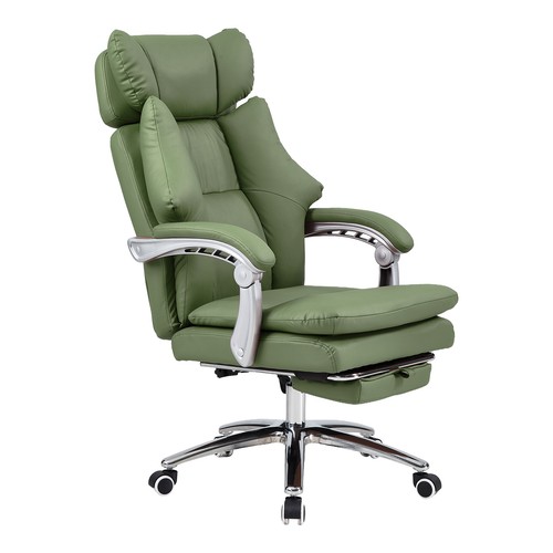 Green leather home - green, office