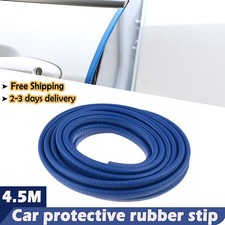 Car Door Boot Edge Protector Bumper Strip Trim Guard Seal Rubber 14.8ft Blue